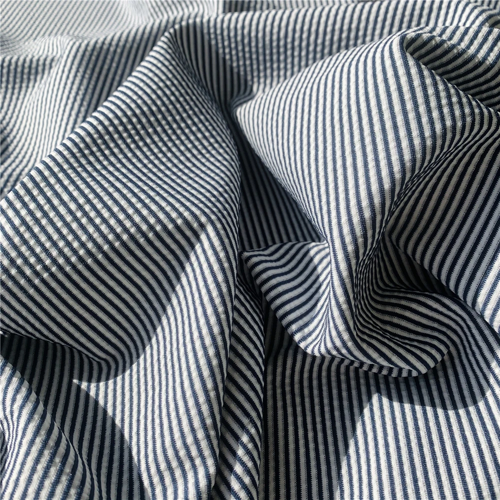 Japanese KKF5280-58 dyed sucker stretch knit polyurethane laminate fabric