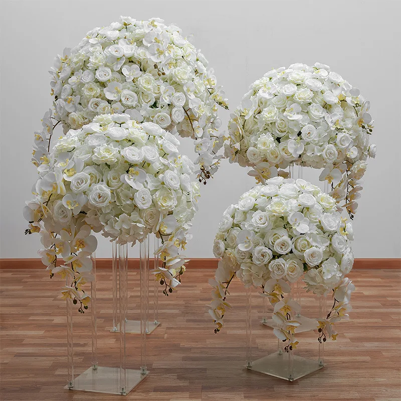 Artificial Butterfly Orchid Flower Wedding Centerpieces Decorative Simulation For Table Runner Wedding Table