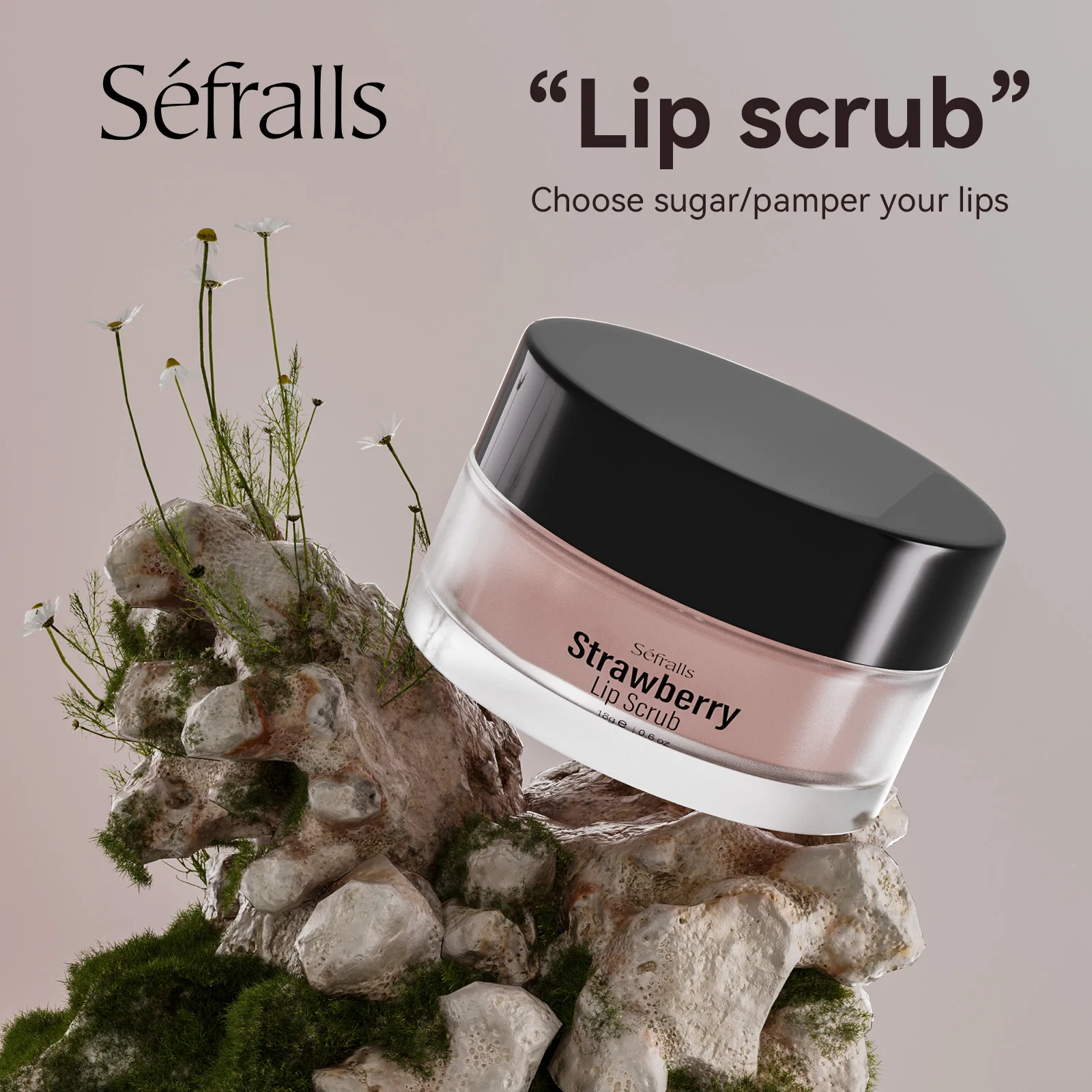 Strawberry Scrub Lip Balm Private Label Lip Scrub Korean Bal Fruit Lip Scrub Exfoliator