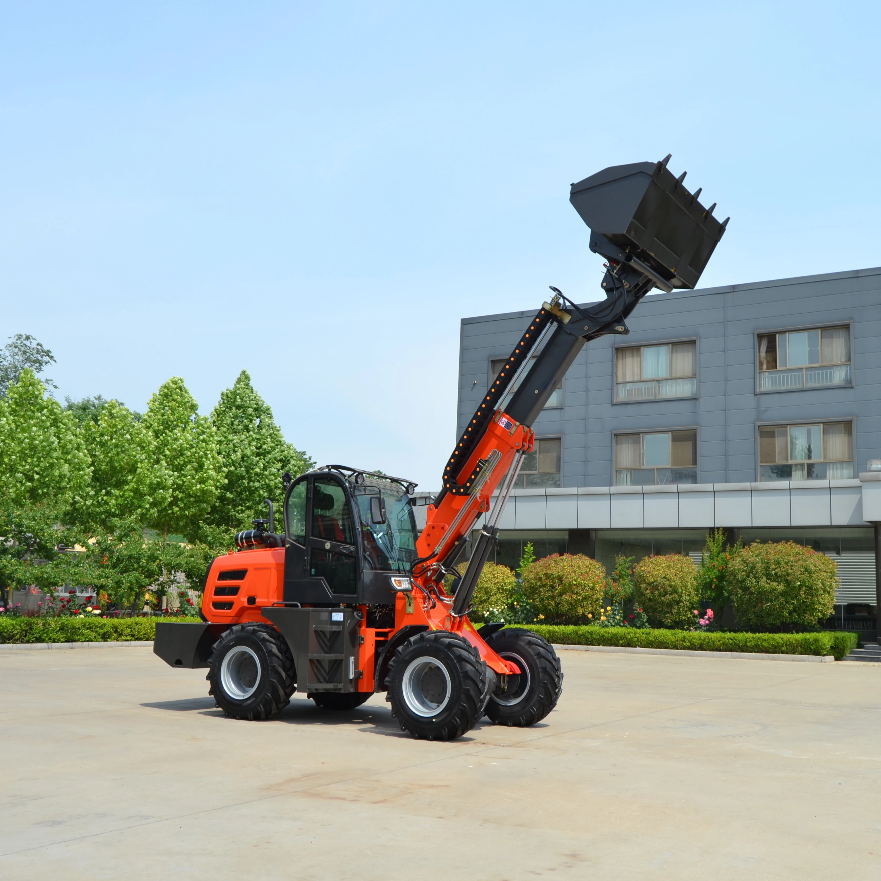 1500kg wheel loader 2t telescopic loader front bucket backhoe loader with attachments for sale