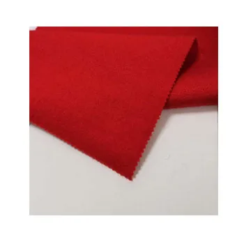 Красная Трикотажная однотонная шерстяная ткань по заводской цене