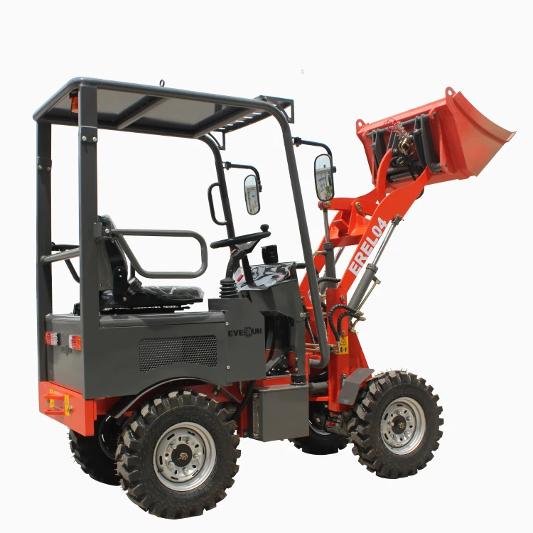 Everun New Small Electric Wheel Loader EREL04 0.4Ton Mini Compact Electric Loader With Bucket