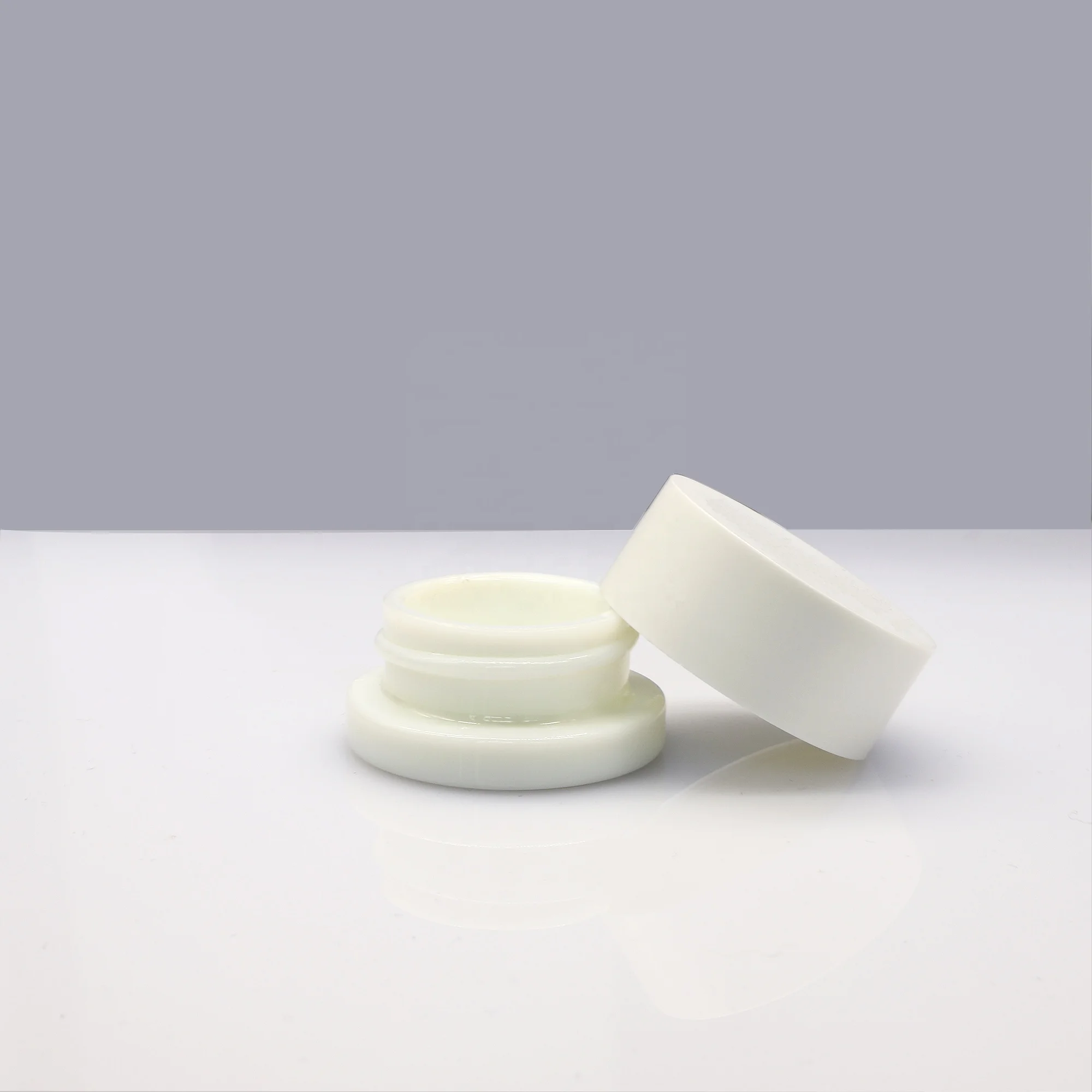 Банка концентрата 5 г, прозрачное черное стекло, банки из белого стекла с защитой от детей, пластиковые крышки 9 мл, 5 мл