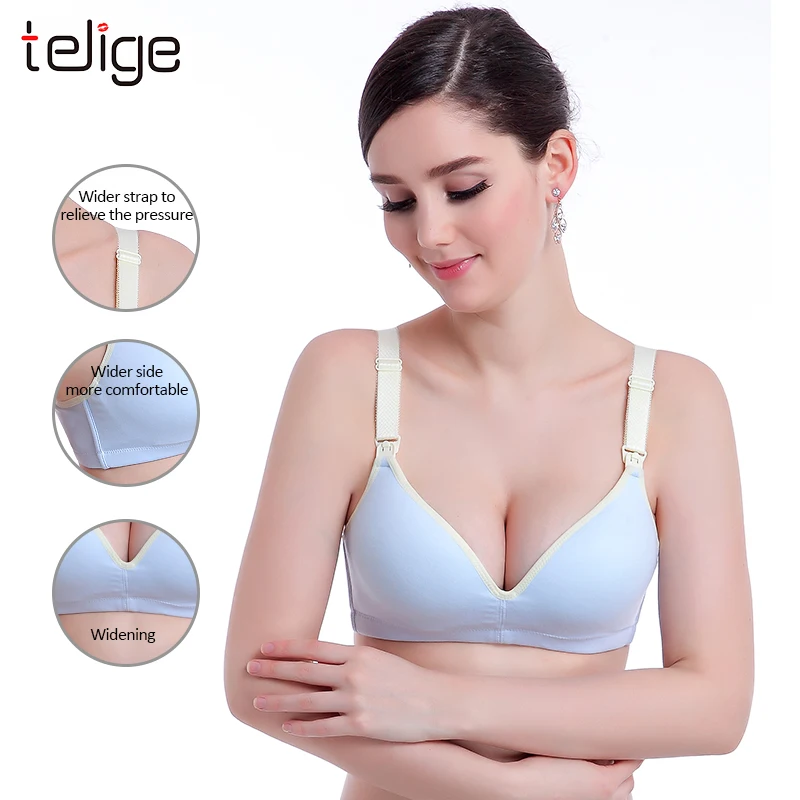 
Full cup lightly padded wirefree maternity nursing clothing Bra for pregnancy women 