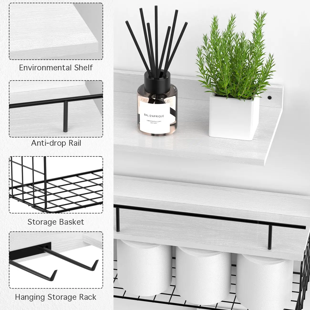 Bathroom Shelves Over Toilet Wall Mounted Floating Shelves bathroom rack shelf designer bathroom Toilet Paper Holder