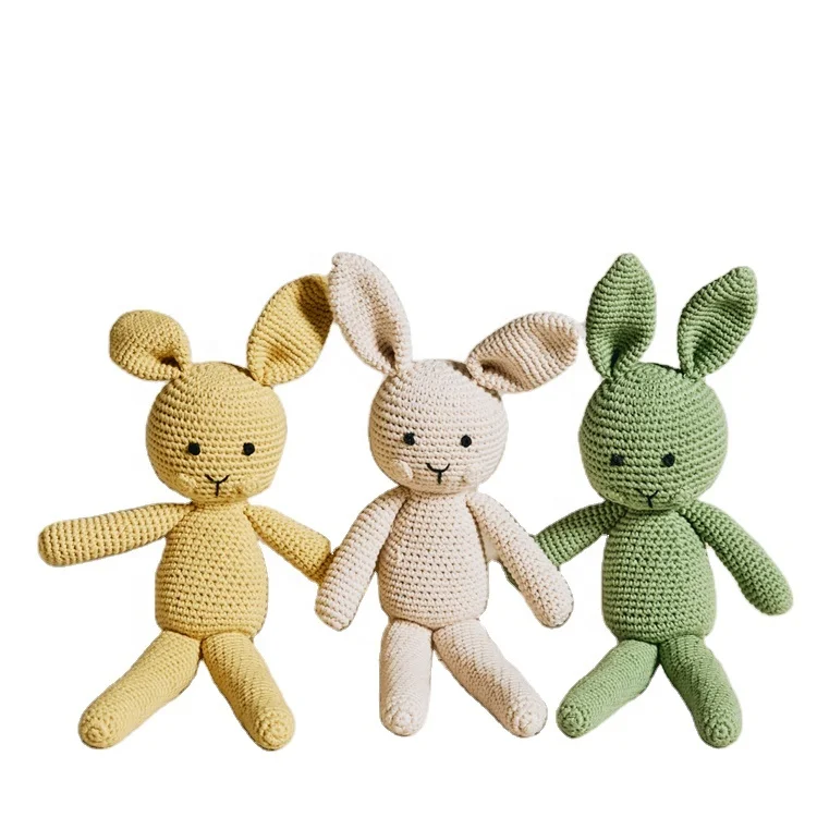 New Design Cotton Baby Knitted Handmade doll Comforter Wholesale Knitted Factory