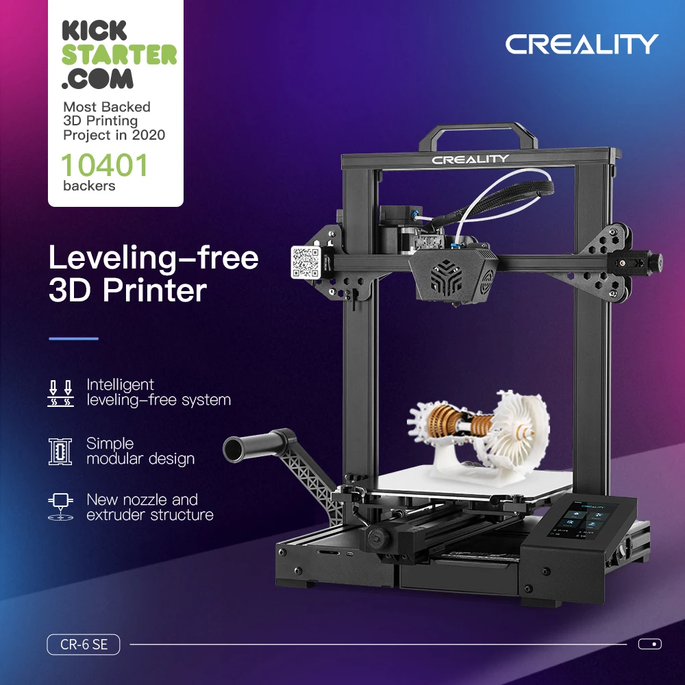 Creality New Leveling Free CR-6 SE FDM 3D Printer Machine