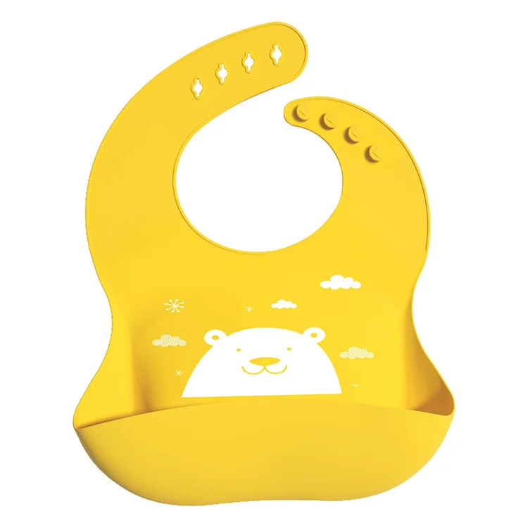 High Quality Soft Bibs Food Grade Silicone Baby Bib
