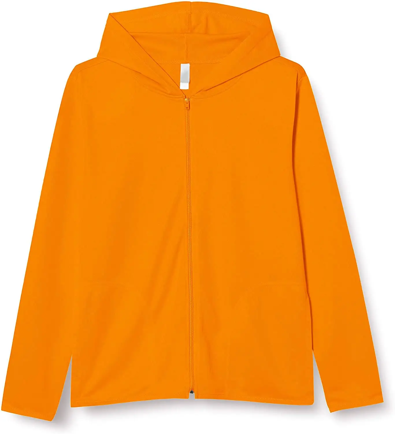 100% Polyester Knitted Mens Fashion Fitness Lightweight Blank Full Zip Custom Hoodie With No Pockets No String