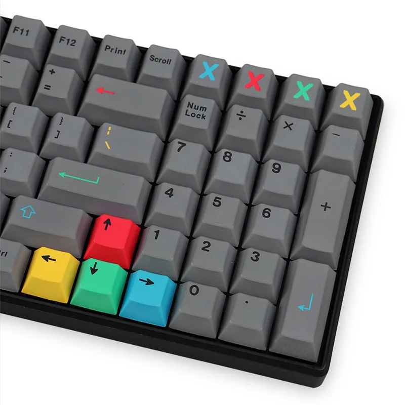 GMK Dualshot Theme 129 Keys PBT DYE-SUB Cherry Profile Keycaps For Mechanical Gaming Keyboard Grey Series Key Caps