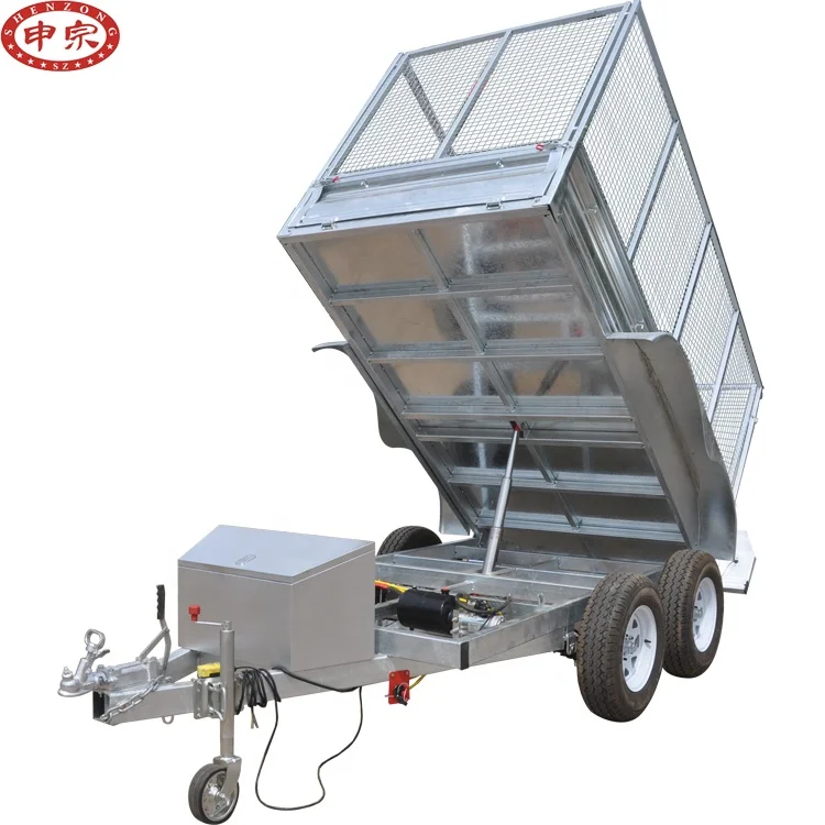 Hot Dip Galvanized Box Trailer Cage Trailer 10x5 Tandem Trailer
