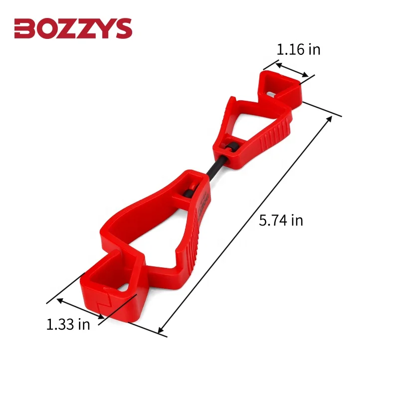 BOZZYS Anti-Lose Non-Slip Plastic Safety Work Glove Clips for Safely Securing Gloves