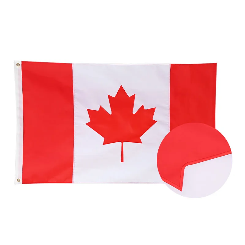Double-sided Custom Flag 3x5 Feet Outdoor Embroidery with Your Own logo Design Words for Cheap All Countries