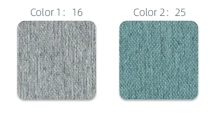 Custom two-color velvet fabric high blackout ultra-long curtain hotel insulation blue gray engineering curtain factory wholesale