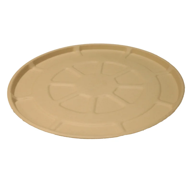 Хорошее качество, экологически чистые одноразовые тарелки для пиццы, микроволновые тарелки, биоразлагаемые тарелки для пиццы