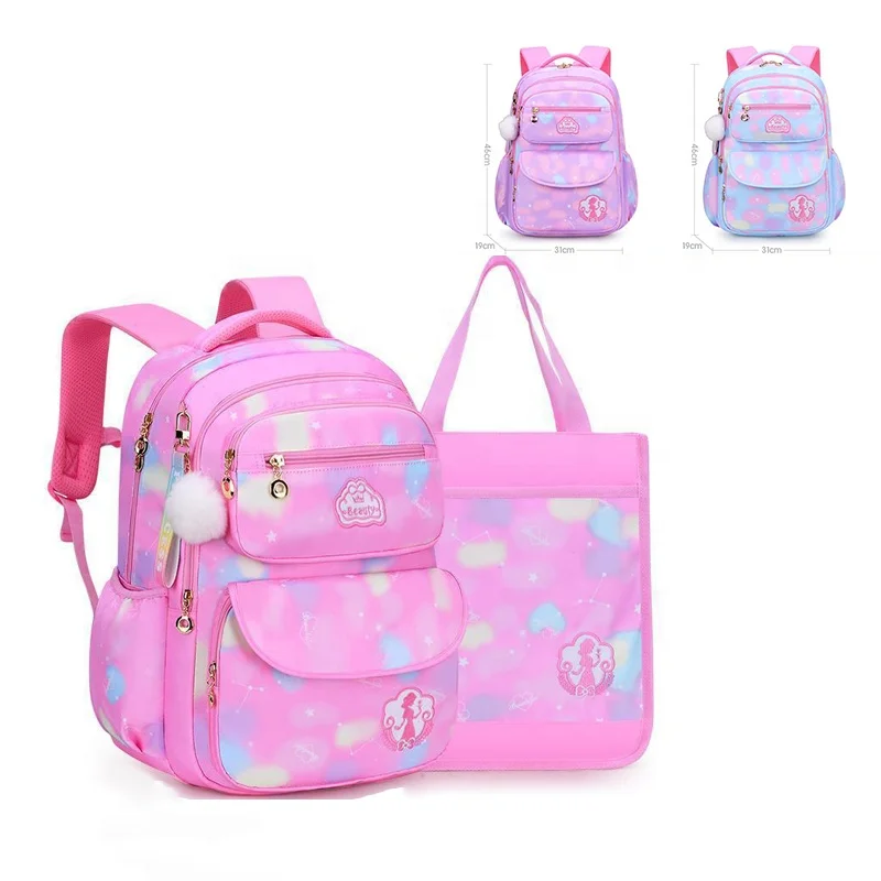Sympathybag 2024 Best Selling Lightweight Lovely Princess Schoolbag Backpack for Girl Kids Fashionable Waterproof School Bags