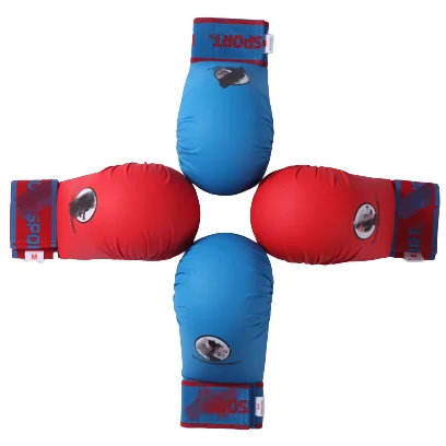 
High Quality CUSTOMIZE Logo Printing WKF Approved Karate Mitt Hand Protector Training Gloves 
