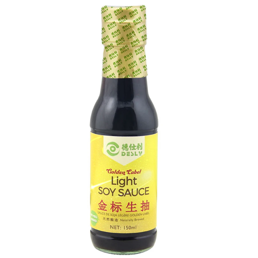 150 ml Desly Brand Golden Label Light Soy Sauce Wholesale for Cuisine OEM Factory Price