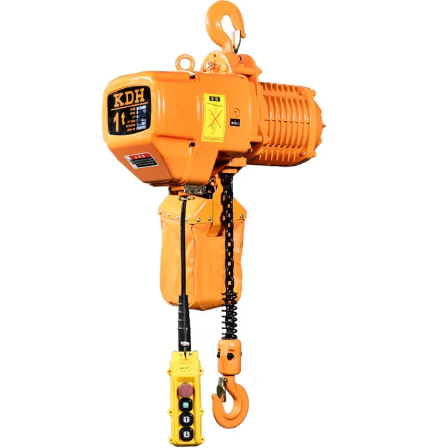 2 Ton electric chain hoist with motorized trolley