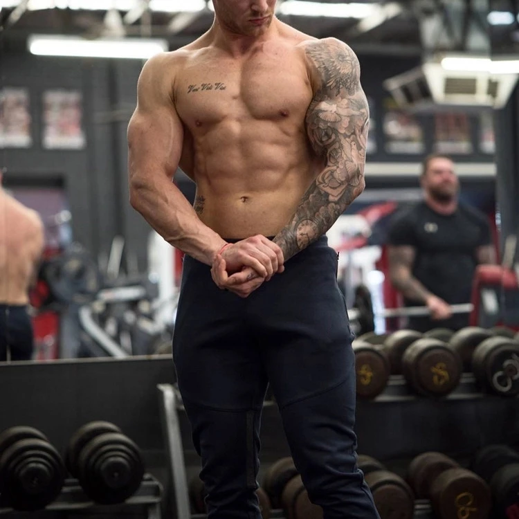 
The OEM workout gymwear mens slim fit jogger pants sweatpants joggers 