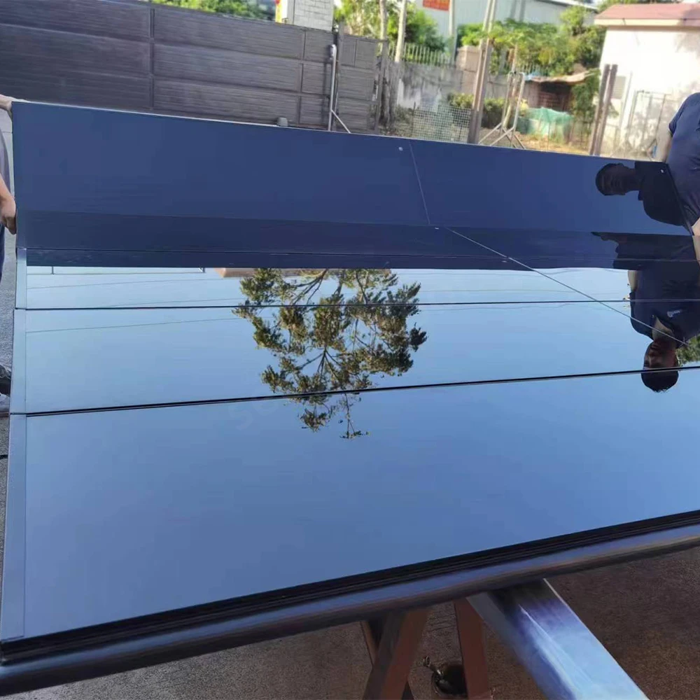 Seeyesdoor North American Double Steel Panel Sectional Industrial Garage Door With Glass Windows.