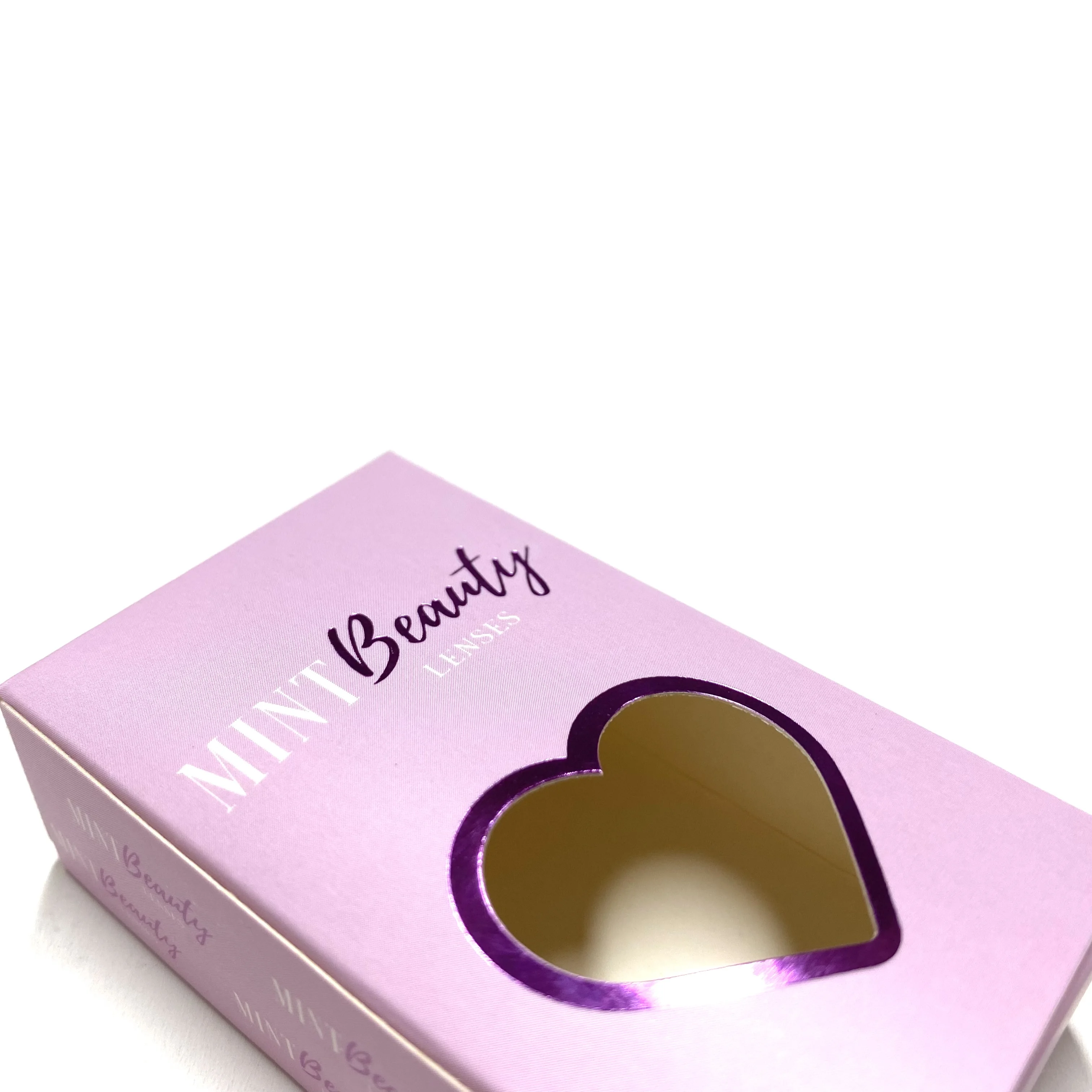 Luxurious contact lenses box 3d mink eyelashes custom packaging box lens vendor customized boxes
