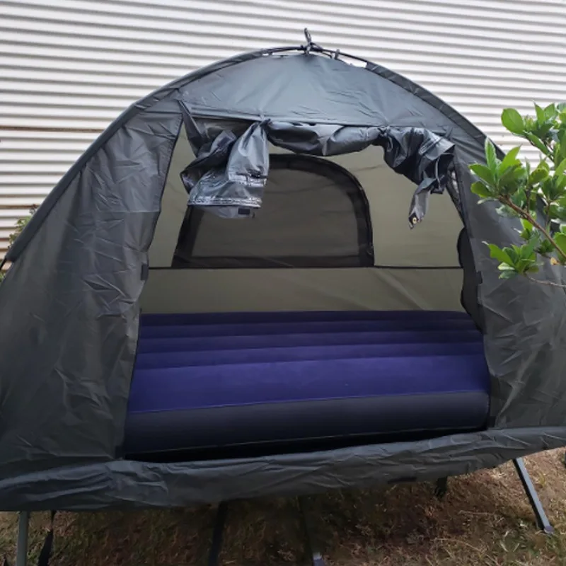 2 Person Portable Camping Bed Foldable Outdoor Elevated Camping Bed Tent Cot Tent Camping Tent With Bed