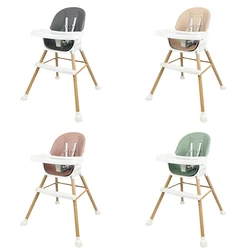 adjustable kids wooden baby high chair baby dining feeding chair