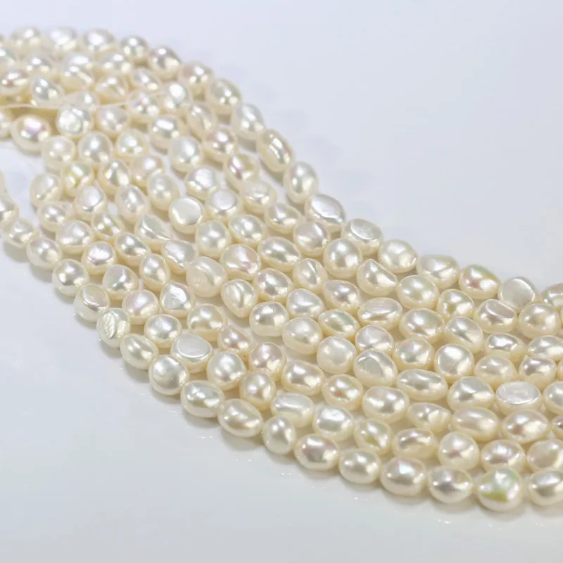 10x12mm AAA grade good quality real fresh water genuine freshwater natural nugget baroque pearl bead strand string