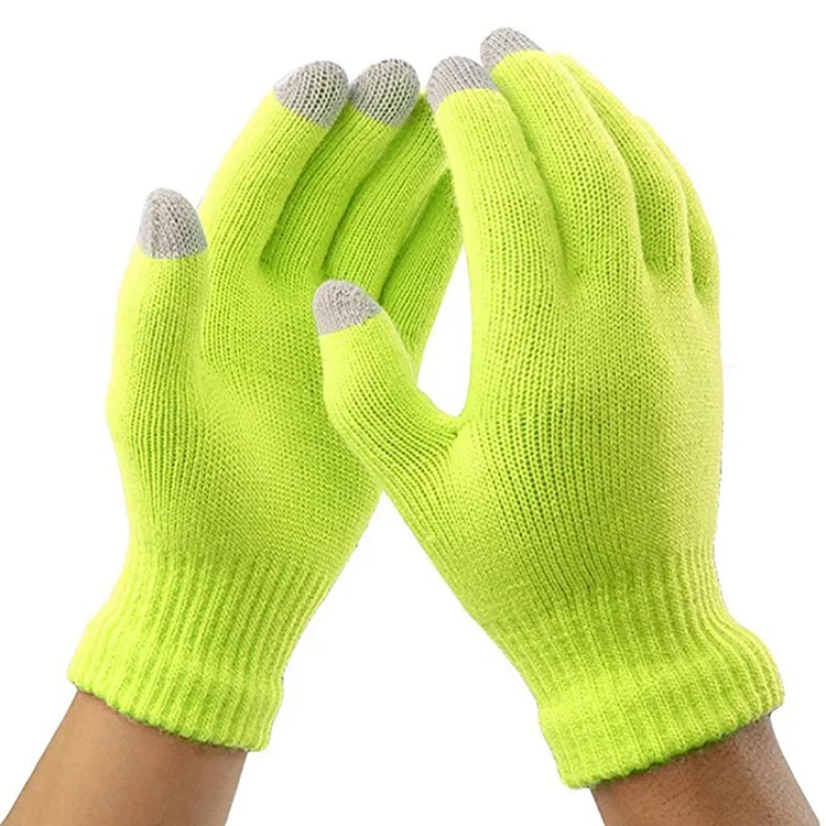 
2020 Winter Magic Gloves Touch Screen Women Men Warm Stretch Knitted Wool Mittens Gloves 