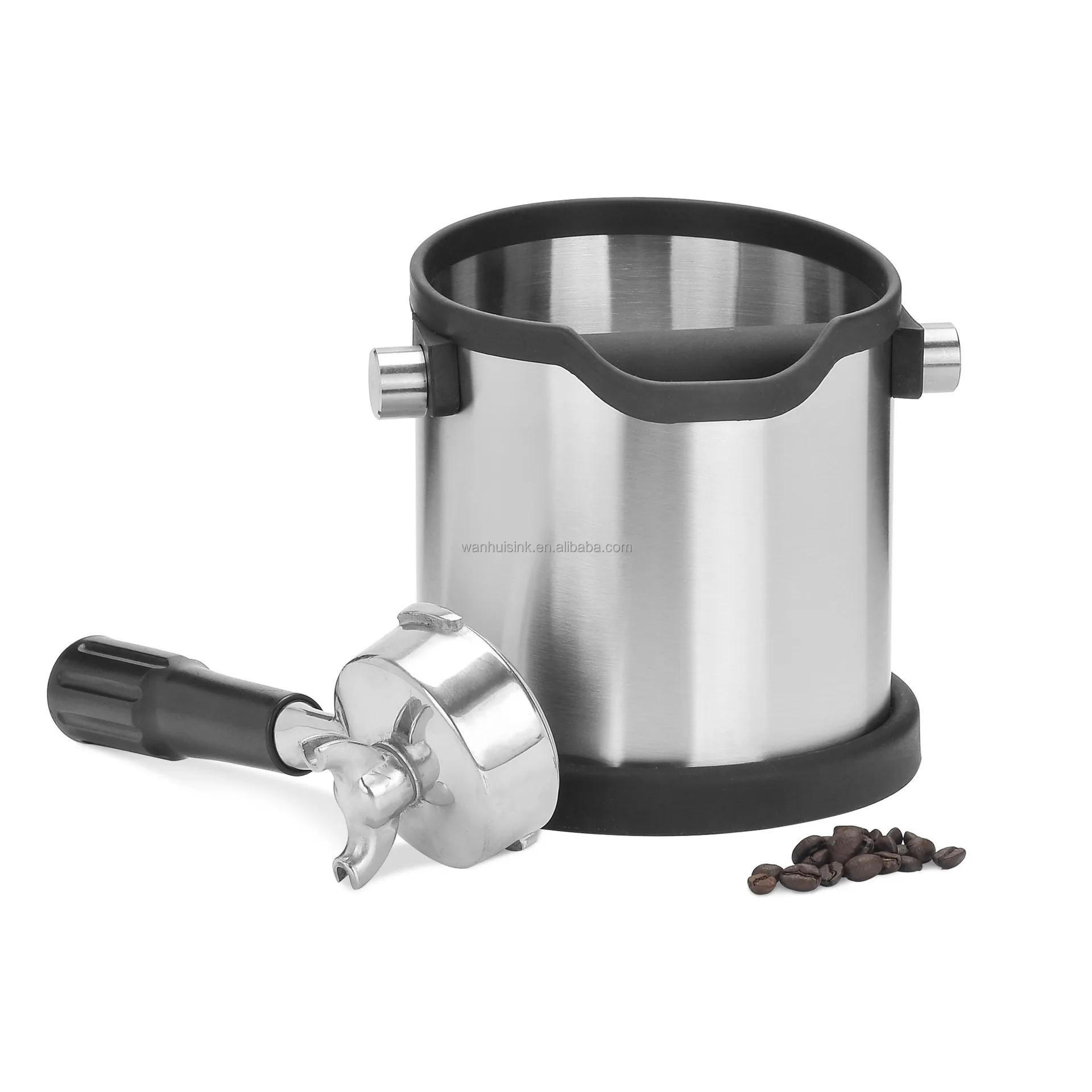 Barista tools coffee accessories tapered chute espresso grind box coffee ground knock box