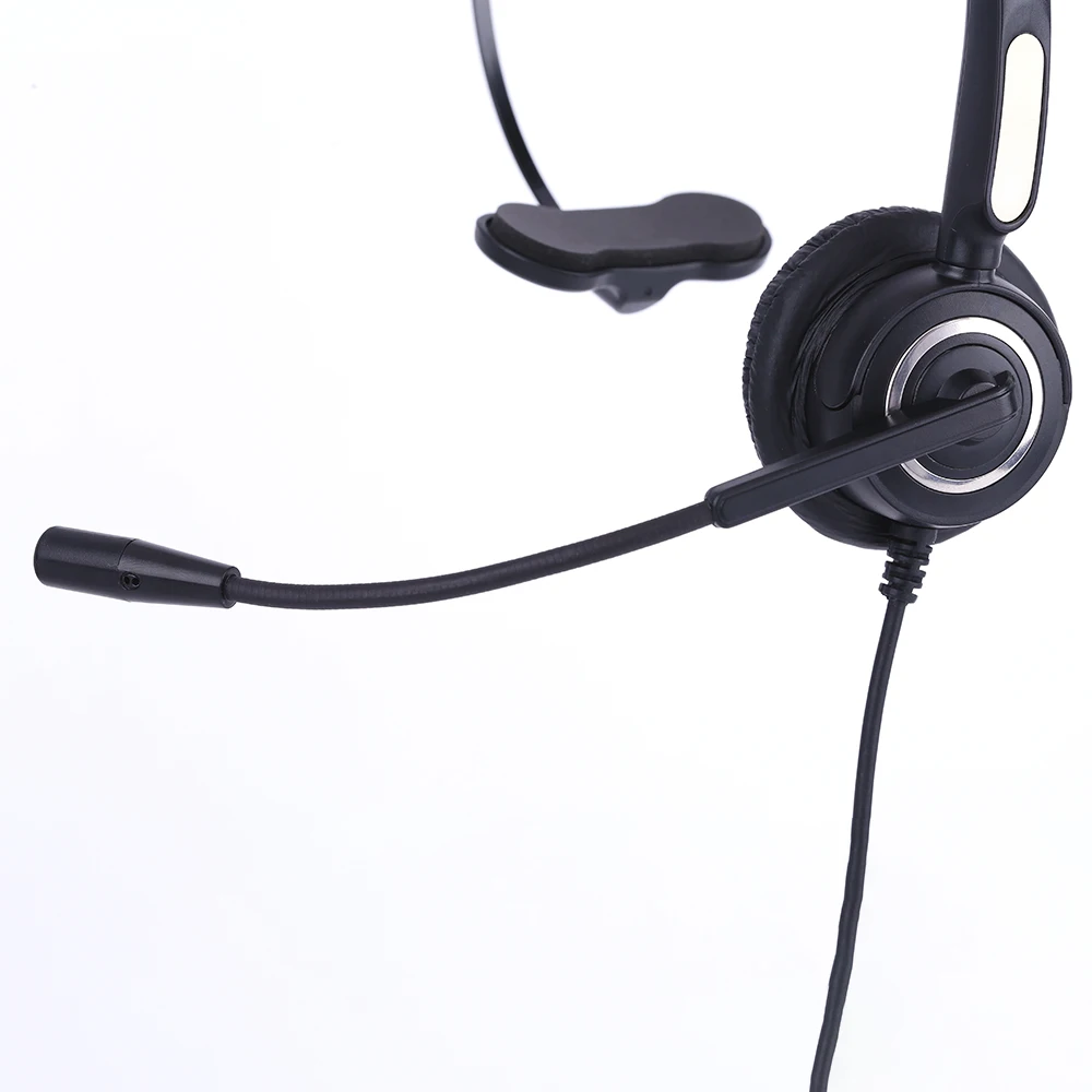 Professional RJ9 RJ11 Office telephone headset call center headset with noise cancelling microphone for Avaya or Plantronics