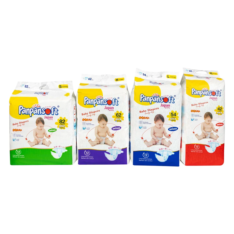 FREE SAMPLE Hot Selling OEM Different Size Natural Disposable Panper Baby Diapers