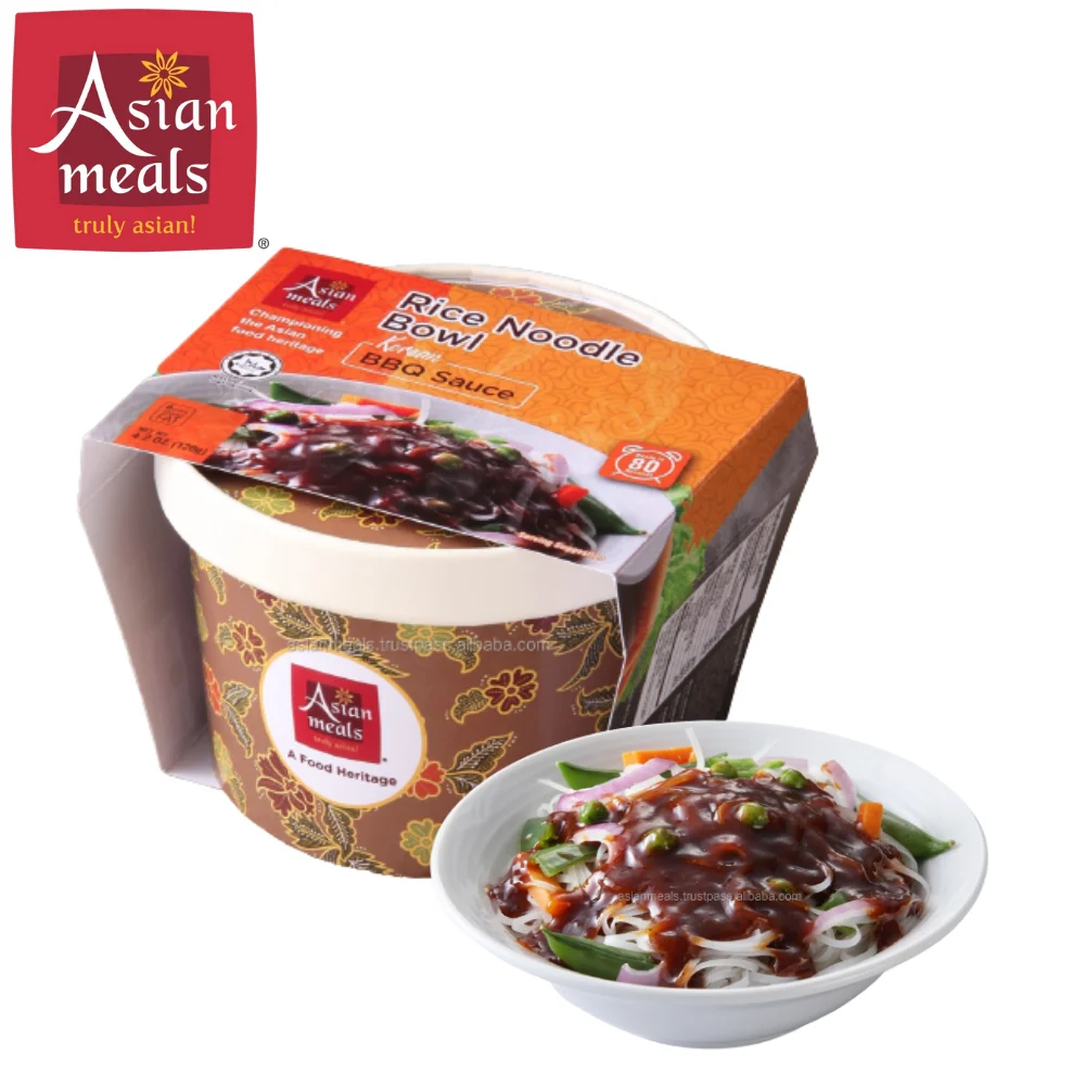 Wholesale AsianMeals Premium Quality Korean BBQ sauce Malaysian Delicious Instant Rice Noodle Bowl Halal HACCP GMP ISO