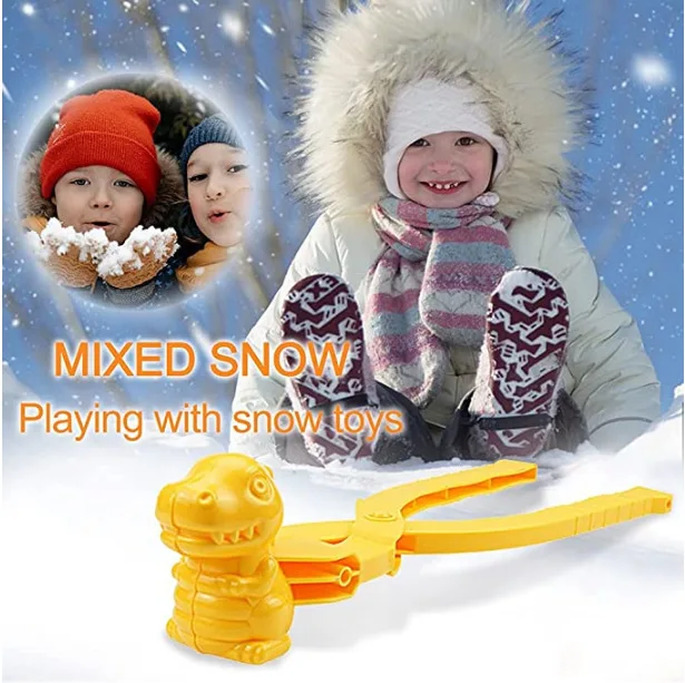 Outdoor Snowball Maker Clip Children Plastic Snow Beach Sands Making Ball Mold Tool For Winter Adults Snowball Fight Toys Set