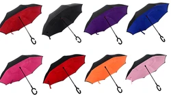 Professional Supplier Multi-Color Customized Double Layer Reversible Umbrella
