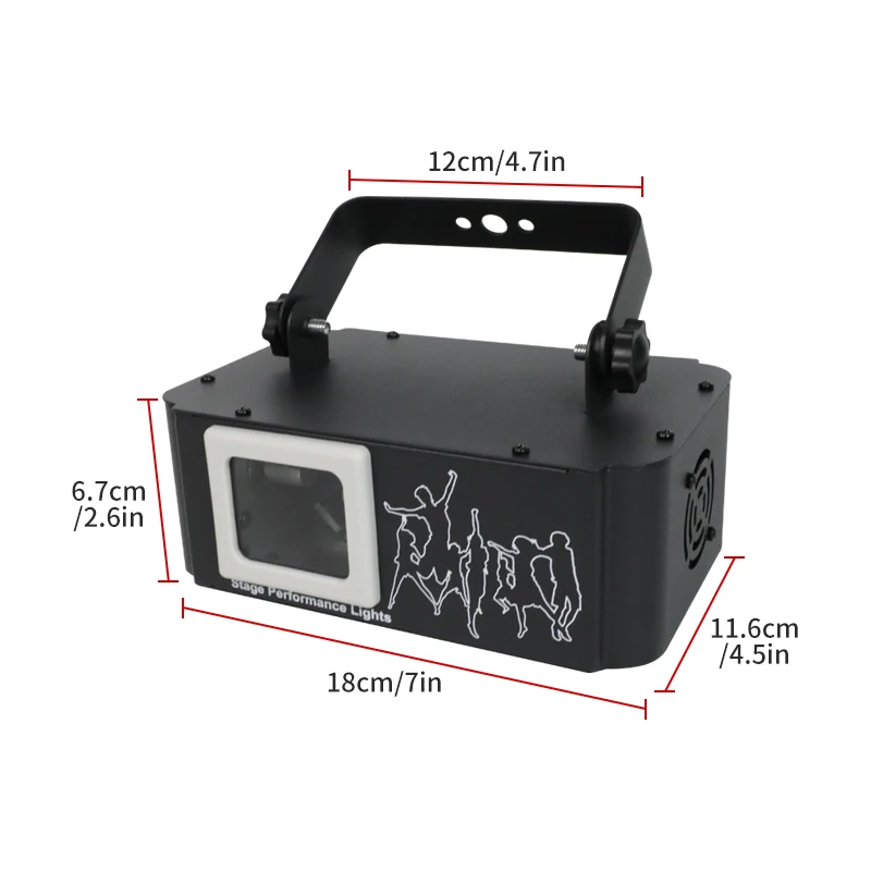 Animation Laser Light DJ  Stage Party Lazer Light 3D RGB Full Color DMX512 Sound Great for Wedding Party Disco  Bar Club Stage