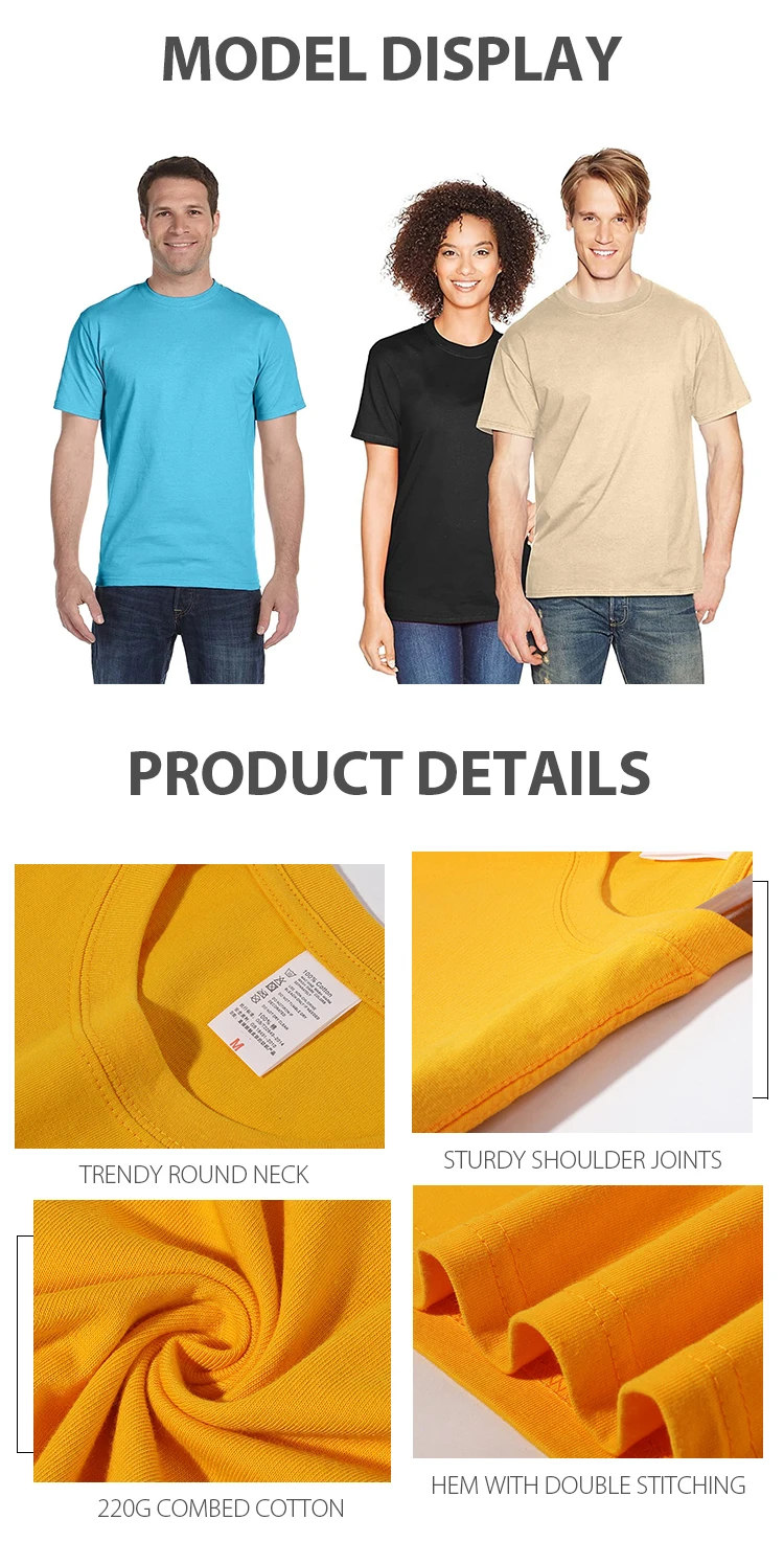 Cheap Manufacture Blank Round Crew Neck Coton Heavyweight Thick Summer Oversize Unisex T-Shirt T Shirt Tshirt Tee For Man Woman