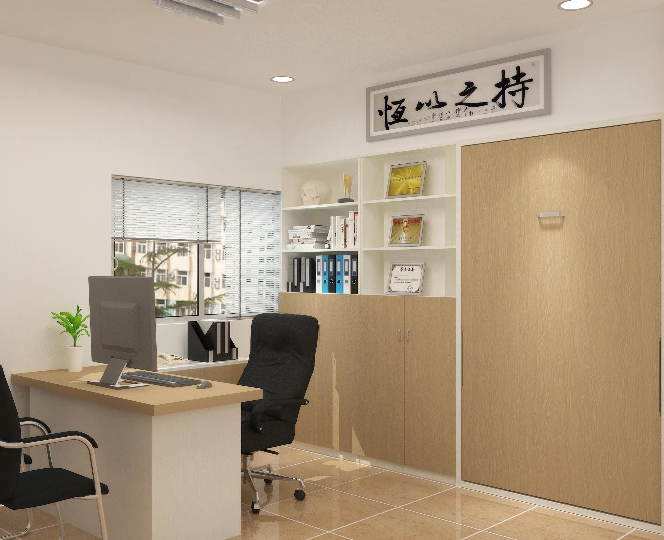 Space Saving Home Furniture Vertical Double Wall Bed Folding Murphy Bed