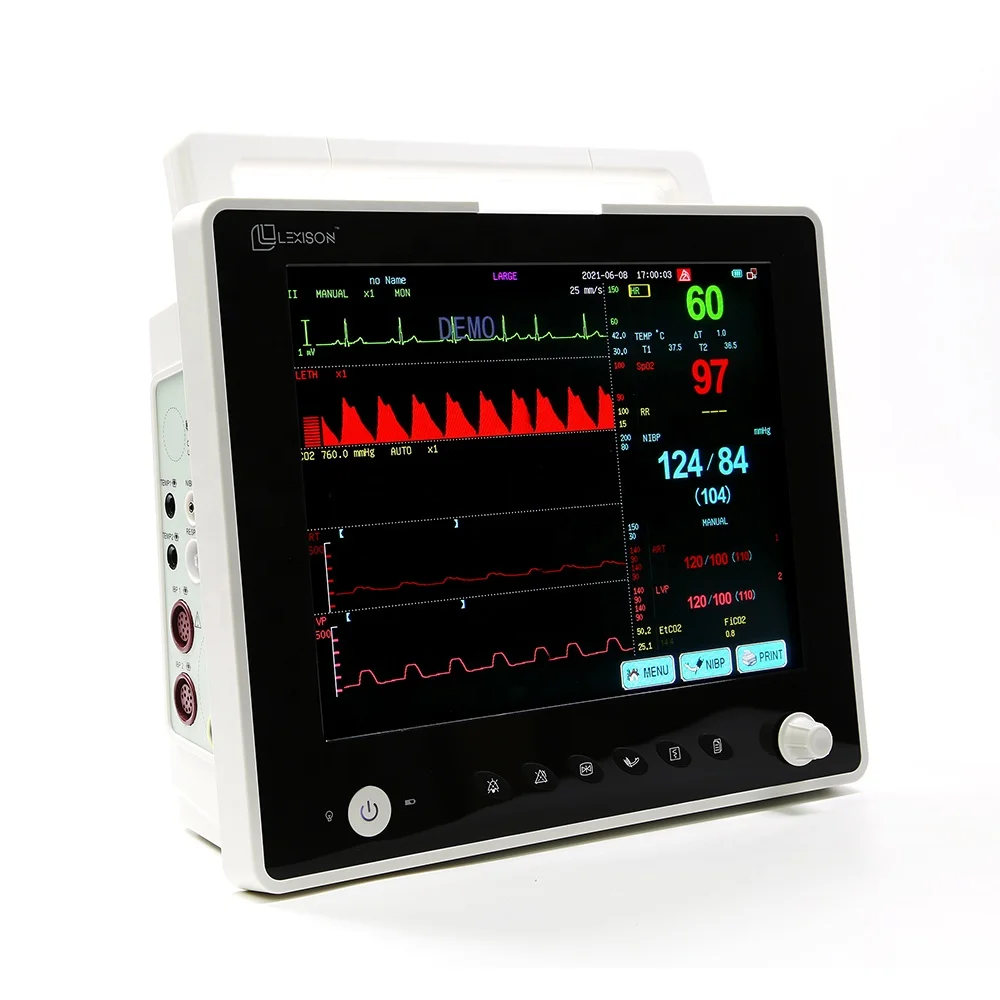 PPM-T12V High Quality 12.1inch good price portable animal use vet multi-parameter patient monitor etco2 veterinary monitor