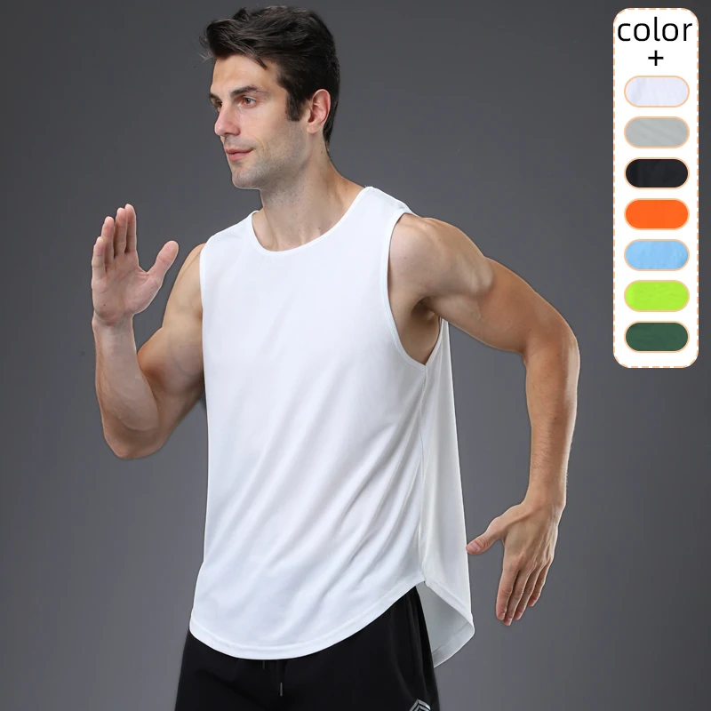 
Trendy Summer Mens Fitness Sleeveless O-neck Loose Fit Tank top For Men 