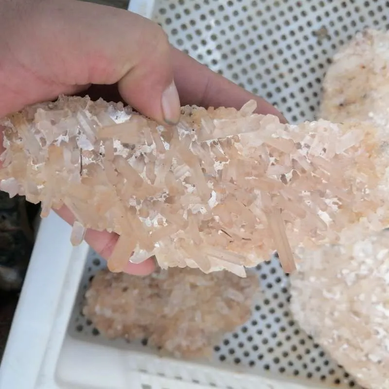 Natural large rough raw red quartz crystal cluster  copper  specimens for collection fpr sale