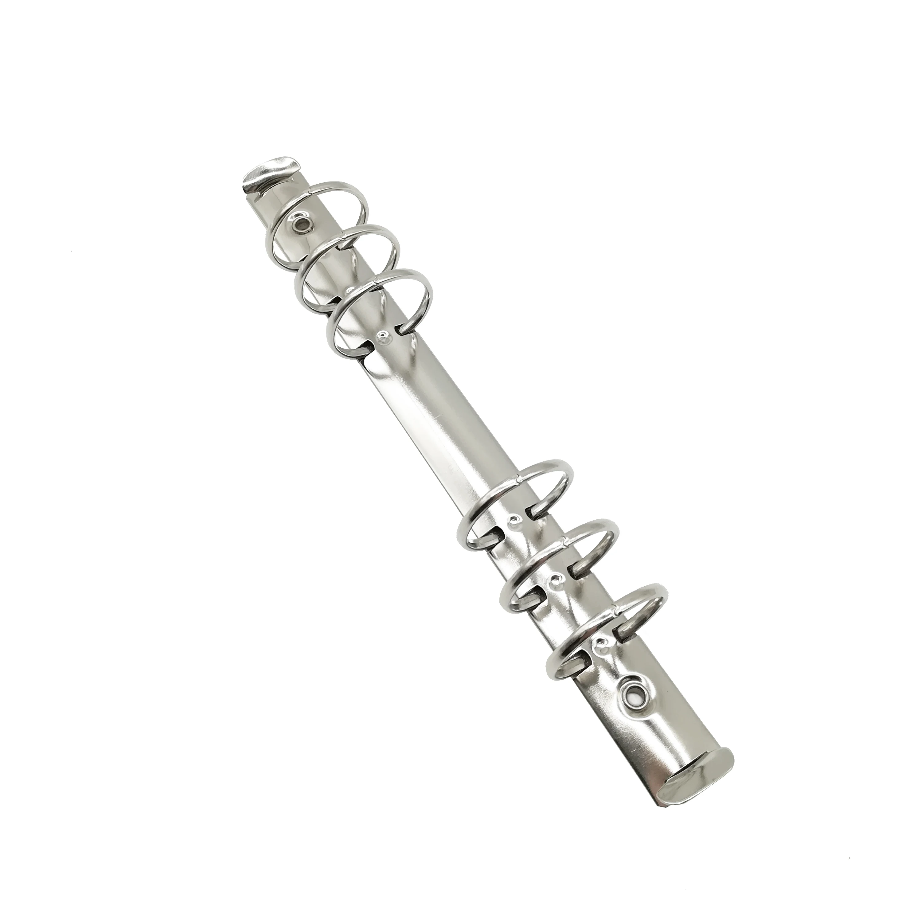 wholesale metal paper clip holder 6 o ring binder mechanism with booster