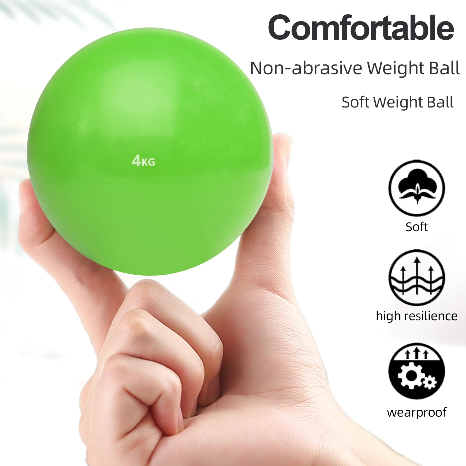 Eco-friendly sand filled Weight ball, toning ball for yoga Pilates weight training