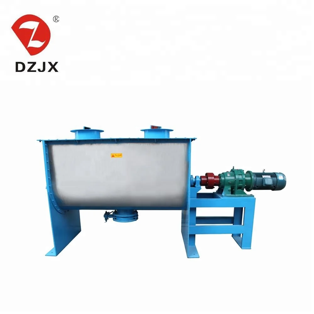  Горизонтальный матового цвета смеситель из углеродистой стали нержавеющей двухшнековый