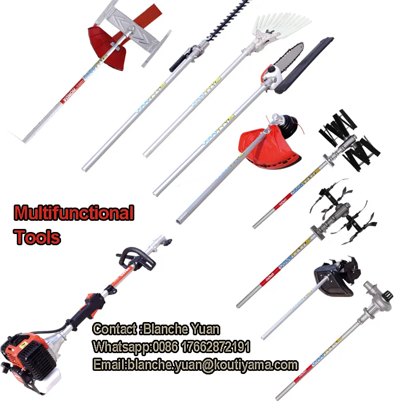 Factory Direct  43cc Brush Cutter 2Stroke Grass Cutter Straight Metal Blade Grass Cutter Machine For Garden Usage