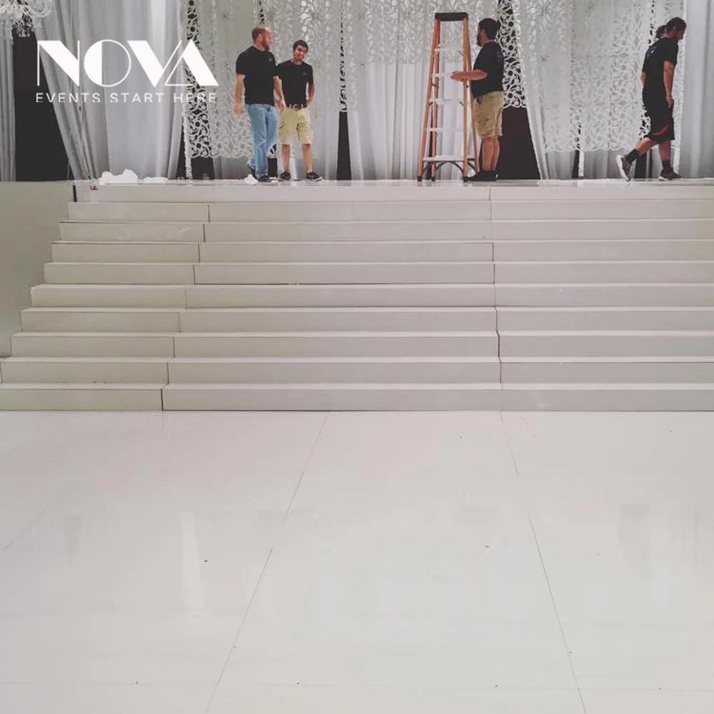 High quality portable break dance floor white