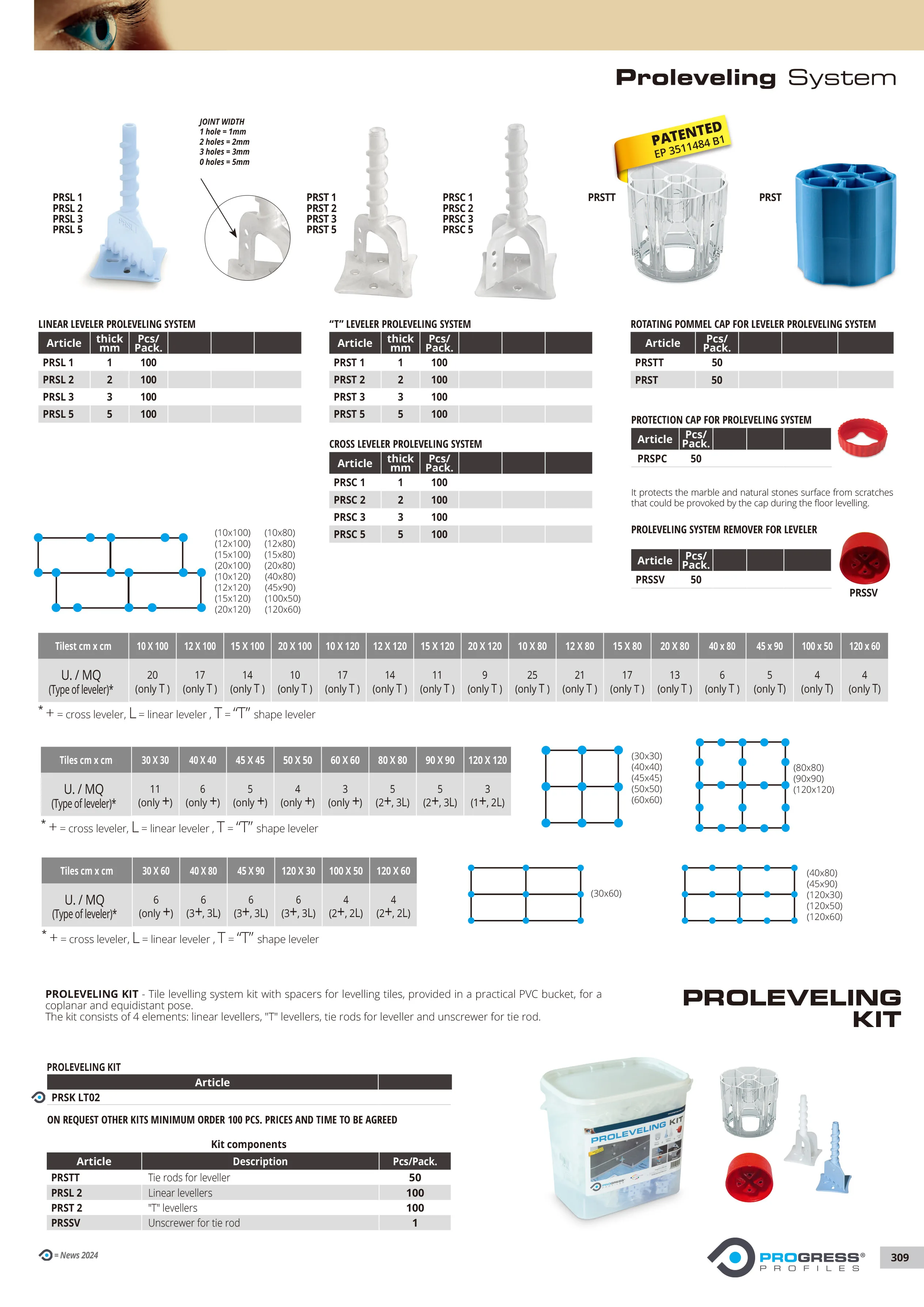 Wholesale Flooring accessories PROLEVELING KIT For Levelling Tiles Products For Laying Leveling Kit