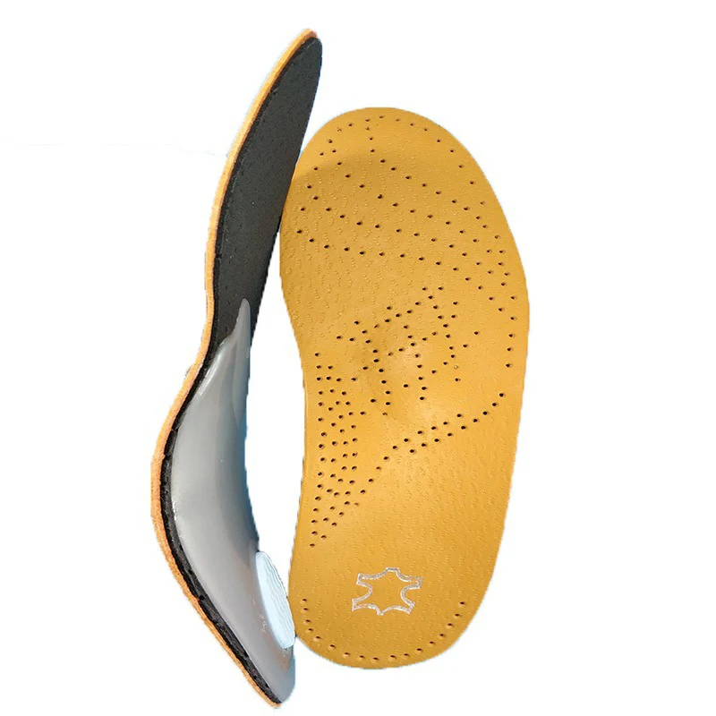 Factory Direct Leather Latex Material Correction Flat Foot Men and Women Can Wear Insoles