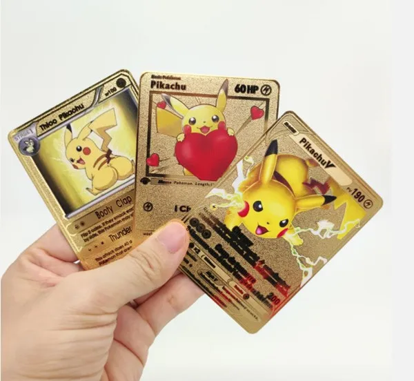Original 1st First Edition Metal Card Poke mon EX GX Tcg Vmax Playing Card Trading Card